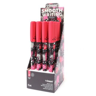 Długopis olejowy Fashion A27 KOTY wkład niebieski 0,7mm Vinson