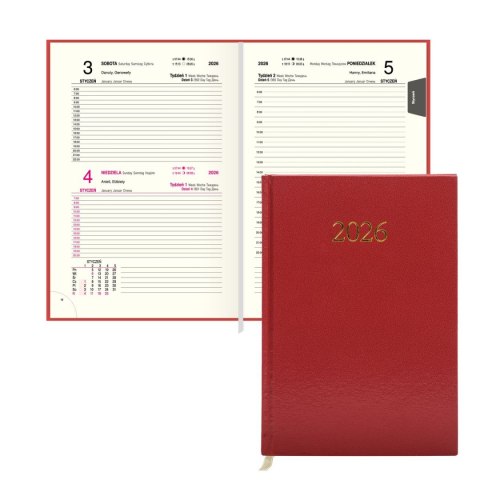 Kalendarz książkowy (terminarz) EKONOMICZNY A5 Press (DZIENNY)