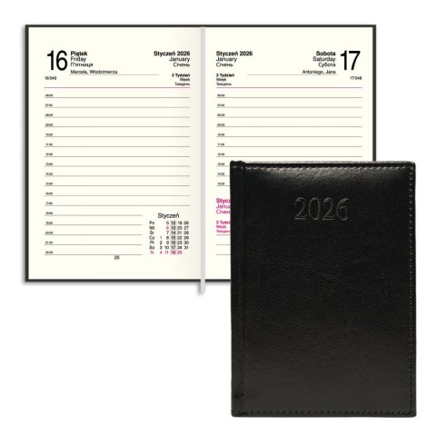 Kalendarz książkowy (terminarz) FIGARO A6 Press (DZIENNY)