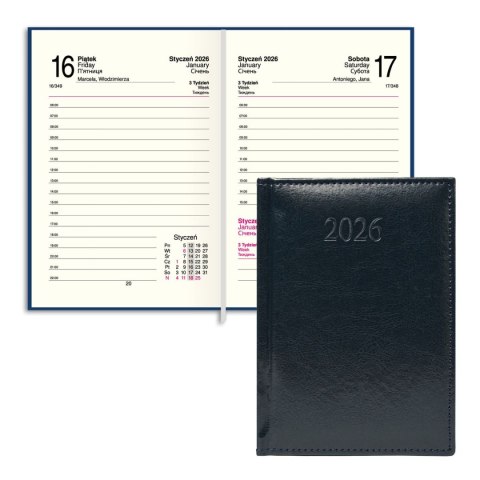 Kalendarz książkowy (terminarz) FIGARO A6 Press (DZIENNY)