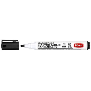 Marker suchościeralny wkład czarny 1,0-5,0mm okrągła końcówka Toma