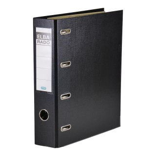 Segregator dźwigniowy podwójny mechanizm RADO A4 75mm czarny Elba (100551851)