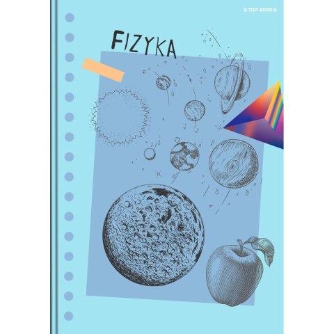 Brulion A5 tematyczny fizyka 80k. 70g krata Top 2000 (400168955)