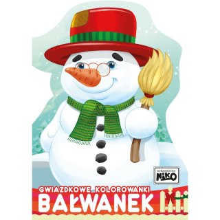 Książeczka edukacyjna gwiazdkowe kolorowanki Bałwanek Niko