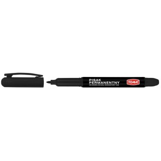 Marker permanentny czarny wkład czarny 1,2mm okrągła końcówka Toma (TO-324)