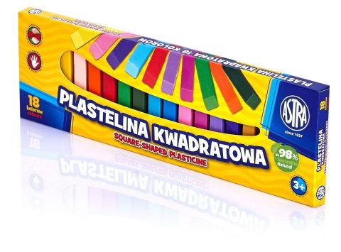 Plastelina 18 kol. kwadratowa mix Astra (83814904)