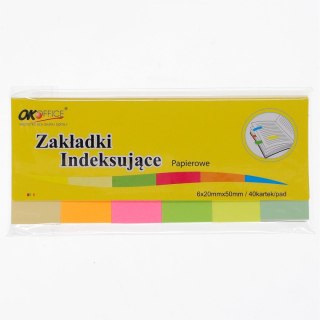 Zakładki indeksujące 240k [mm:] 20x50 Okoffice (SDM-104)