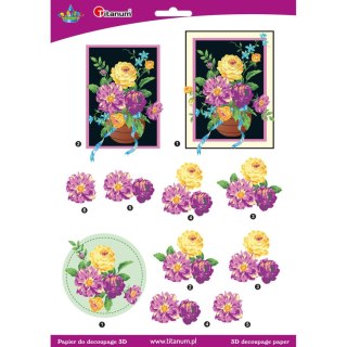 Akcesoria do decoupagu Craft-Fun Series papier do dekoracji 3D Titanum (22002)