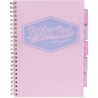 Kołozeszyt (kołonotatnik) A4 Pastel 200k. 80g krata Pukka (8630S(PK)-PST)