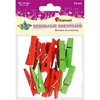 Ozdoba drewniana Craft-Fun Series klamerki Titanum (C292CZ/ZI)