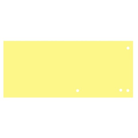 Przekładka czysta 1/3 A4 żółta 190g 100k [mm:] 240x105 Tres (PKI240/ŻÓŁ)