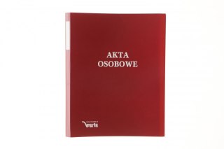 Teczka do akt osobowych A4 zadrukowana ABCDE czerwony tektura Warta (1824-339-044)