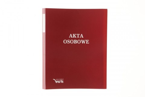 Teczka do akt osobowych A4 zadrukowana ABCDE czerwony tektura Warta (1824-339-044)