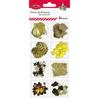 Zestaw dekoracyjny Craft-Fun Series zestaw do dekoracji złoty Titanum (182206-1)