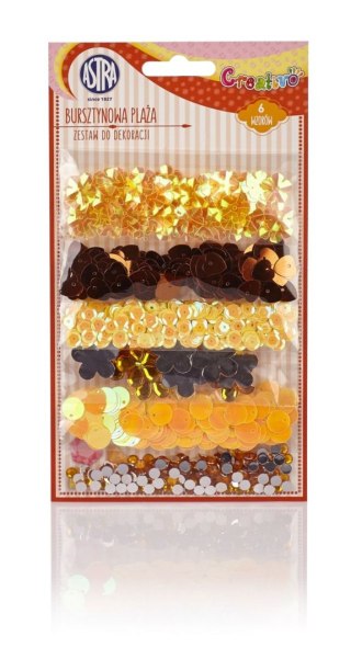 Zestaw kreatywny bursztynowa plaża do dekoracji Astra Creativo
