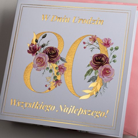 Kartka składana C6 urodzinowy Art Nuvo (5902973359565)