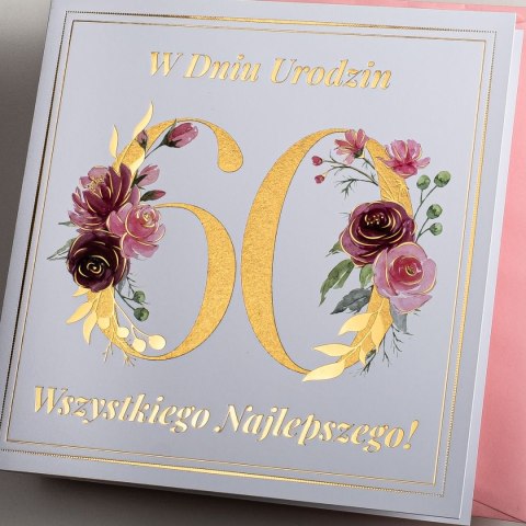 Kartka składana C6 urodzinowy Art Nuvo (5902973359565)