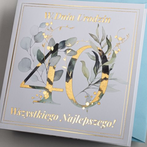 Kartka składana C6 urodzinowy Art Nuvo (5902973359565)