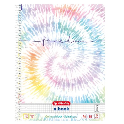 Kołobrulion A4 New Batik Freedom 50044115 80k. krata Herlitz (400173296)