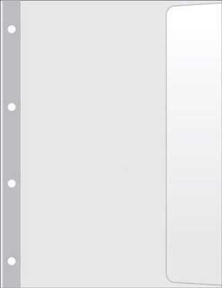 Koszulki na dokumenty groszkowe A4 kolor: przezroczysty prawy bok 100 mic. Donau (1745910PL-00)