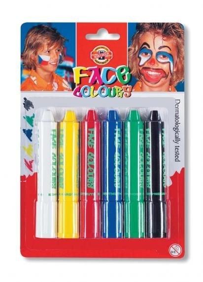 Kredki do malowania twarzy 4610 6 kol. Koh-I-Noor