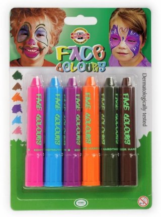 Kredki do malowania twarzy 4610 6 kol. Koh-I-Noor