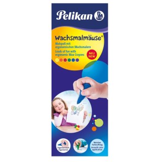 Kredki świecowe Myszki 804073 6 kol. Pelikan (400191643)