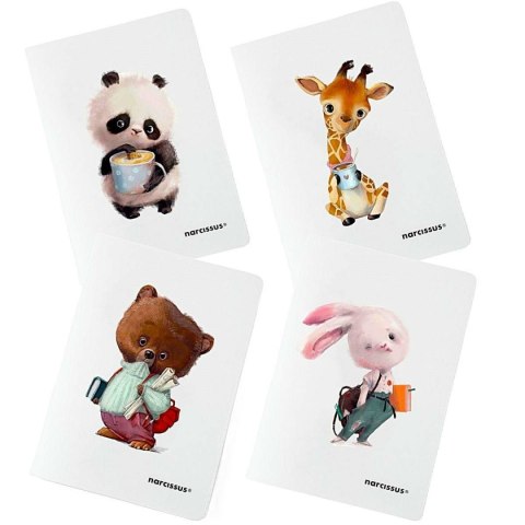 Zeszyt A4 cute PP 60k. 80g krata Narcissus