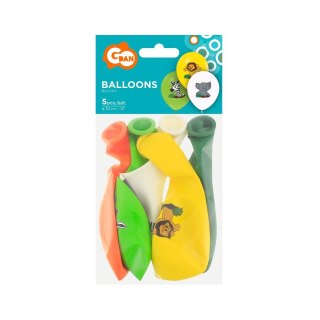 Balon gumowy Safari 5szt. mix 300mm 12cal Godan (GZ-SAF5)