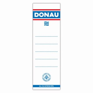 Etykiety opisowe do segregatora [mm:] 540x153 Donau (8375920-09PL)