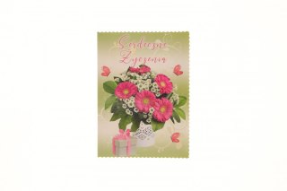 Kartka składana B6 serdeczne zyczenia Agamis