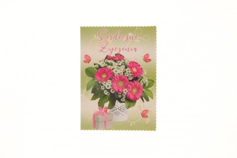 Kartka składana B6 serdeczne zyczenia Agamis