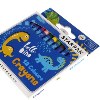 Kredki świecowe Dino 12 kol. Starpak (512004)