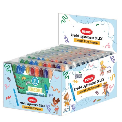 Kredki świecowe Silky wykręcane 12 kol. Beniamin (4114210)