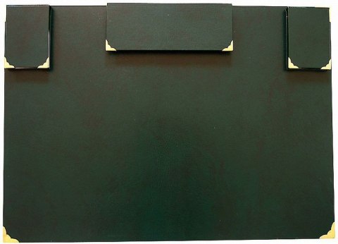 Podkład na biurko Z WYPOSAŻENIEM zielony płyta piśniowa pokryta okleiną PVC [mm:] 700x500 Warta (1824-910-007)
