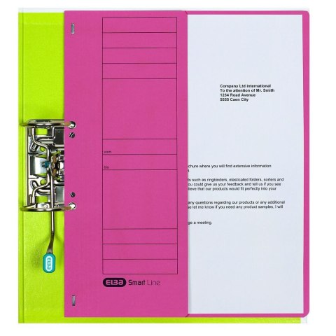 Skoroszyt 1/2 A4 czerwony karton 250g Elba (100551882)