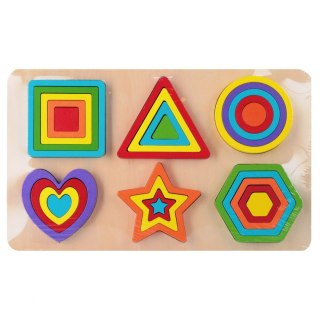 Układanka drewniana kształty Smily Play (SPW84986)