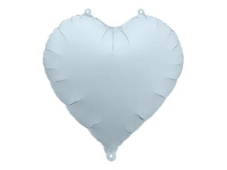 Balon foliowy serce mglisty niebieski, 45cm 18cal Partydeco (FB9T-093)