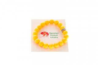 Bransoletka bransoletka perła muszlowa pomarańcz 10mm Mol