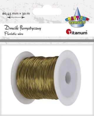 Drucik Craft-Fun Series florystyczny kolor: złoty 30 m Titanum (339369)