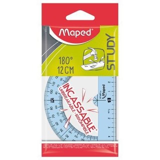 Kątomierz STUDY 12c-180 stopni 12cm Maped (245910)