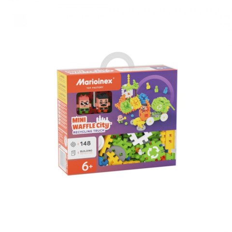 Klocki konstrukcyjne Mini Waffle City 148 elementów Śmieciarka Marioinex