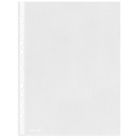 Koszulki na dokumenty groszkowe A4 kolor: przezroczysty typu U 35 mic. Esselte (16690)