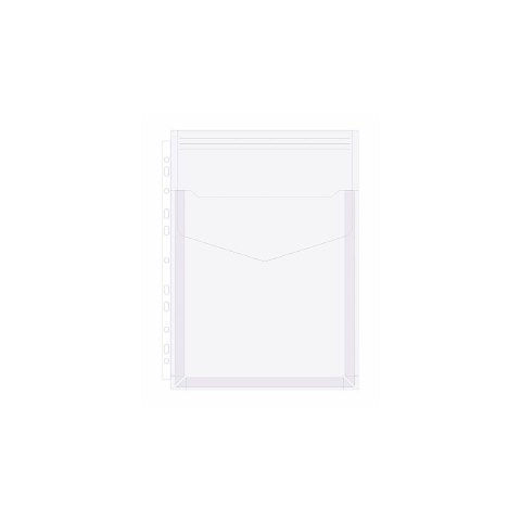 Koszulki na dokumenty na katalogi A4 kolor: przezroczysty typu U 180 mic. Biurfol (of-42)