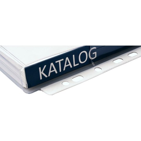 Koszulki na dokumenty na katalogi A4 kolor: przezroczysty typu U 180 mic. Biurfol (of-42)