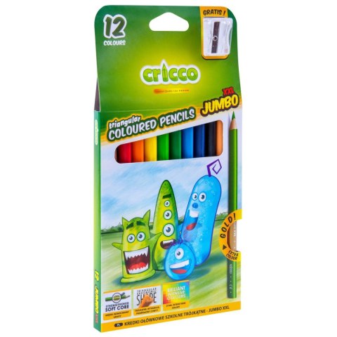 Kredki ołówkowe 12 kol. Cricco