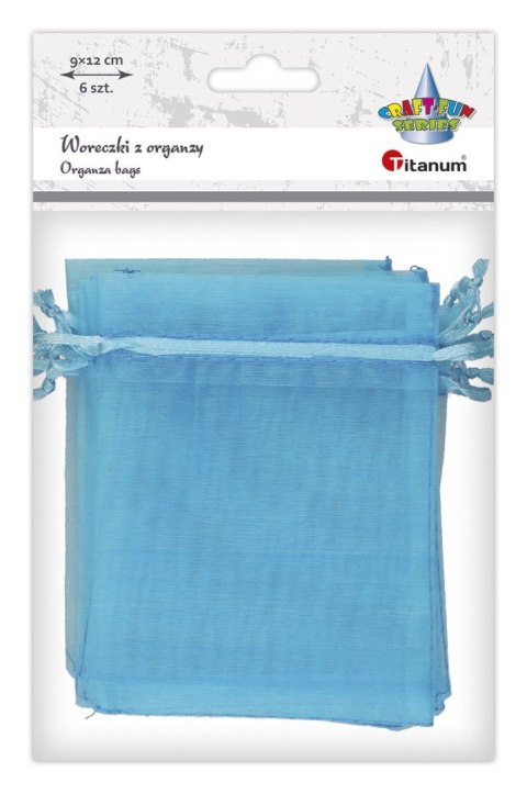 Organza Craft-Fun Series Woreczki z organzy turkusowy Titanum (25BJ033127-2)