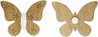 Ozdoba drewniana Craft-Fun Series motyle samoprzylepne Titanum (7509)