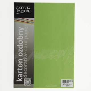 Papier ozdobny (wizytówkowy) A4 Millenium zielony 220g Galeria Papieru (200714)