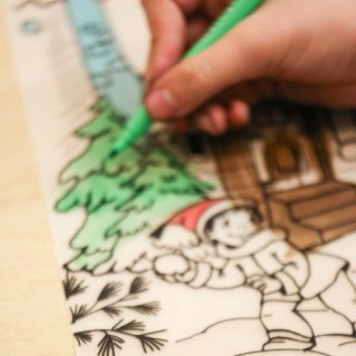 Podkład na biurko FUNNY MAT white ZIMA sfu1065 biały polipropylen PP [mm:] 335x480 Strigo (8681379310659)